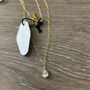 NWT Electric Picks Gold Necklace